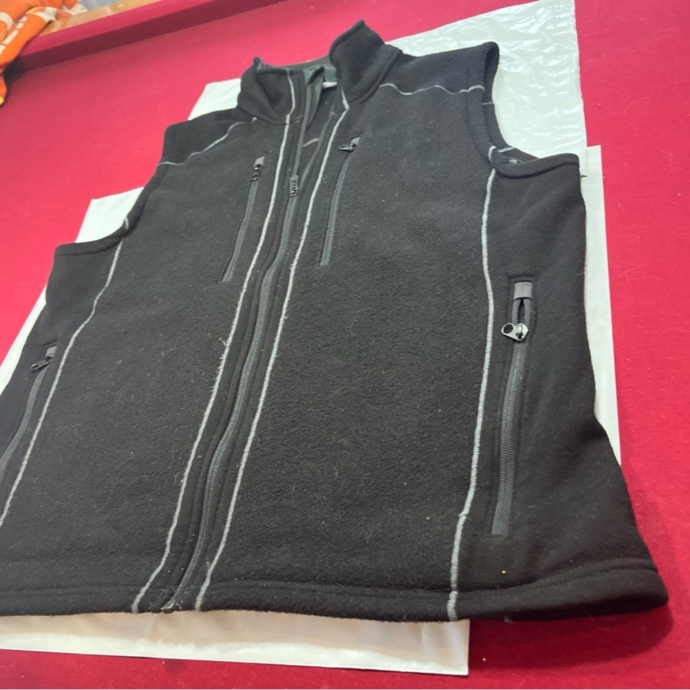 Kuhl BLACK FLEECE Knit VEST Full Zip Front Big Pockets Men’s XL Rayon Polyester - Picture 16 of 16